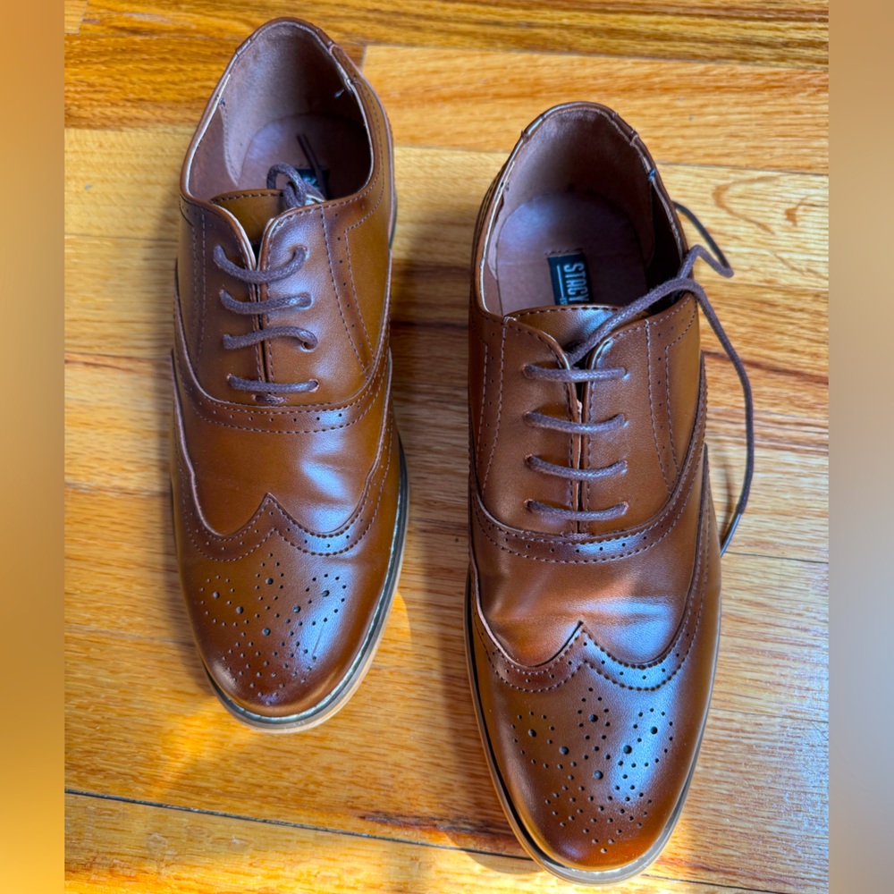Boys Brown Dress Shoes